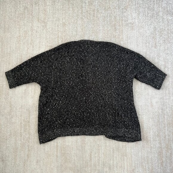 Chico's Open Front Short Sleeve Cardigan Sweater 3 - Picture 4 of 10